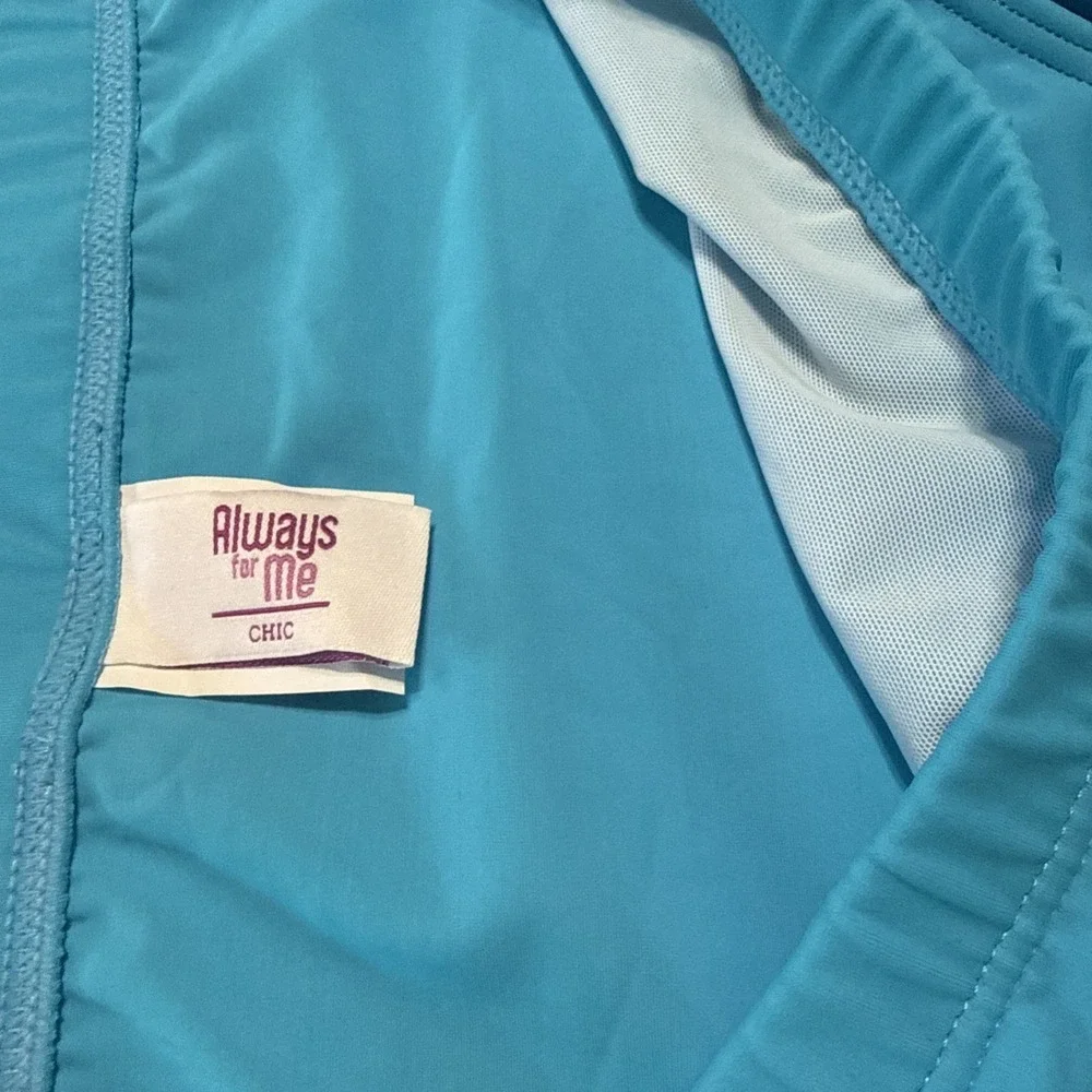 Always For Me Swim Suit‎ 2 Pc 18W  Curvy You Blue